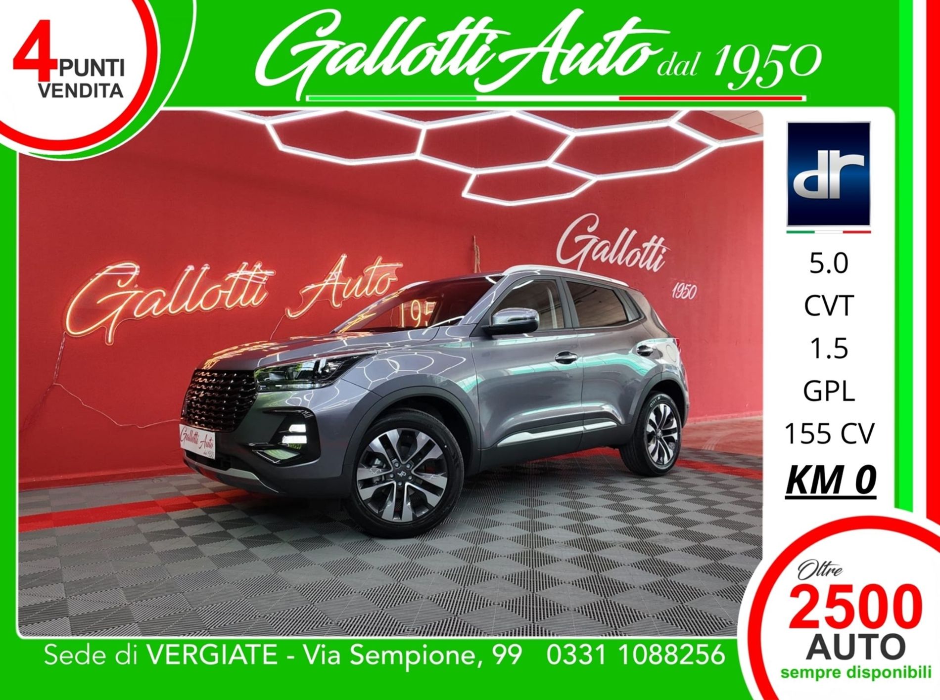 Dr 5.0 1.5 turbo Gpl 155cv cvt   - Gallotti Auto